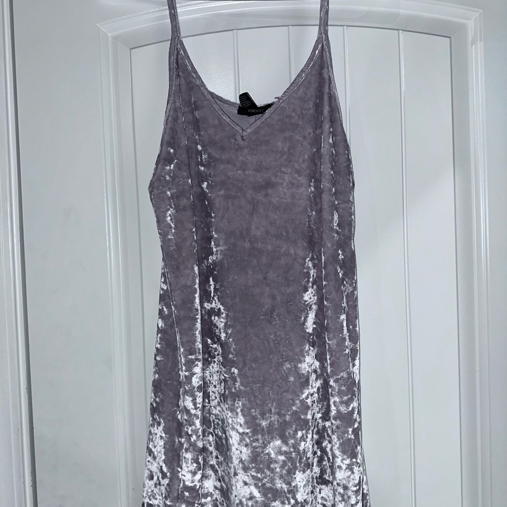 Light Pink Velvet Slip Dress